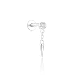 Tassel Horse Eye Zircon Piercing Cartilage Ear Studs