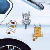 Personalized Cat Cartoon Car Doctor Blade Cover Sticker Suit