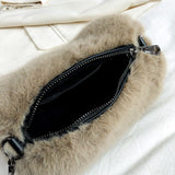 Women's Fashion Plush Chain Shoulder Bag