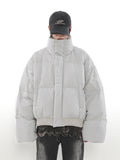 Thickening Stand Collar Short Down Jacket Couple Cotton Clothes Coat