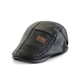 PU Hat Men's Casual Color Matching