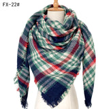 European And American Autumn And Winter Plus-sized Double-sided Qicaigei Scarf Women's Shawl