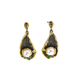 Fashion Drop Oil Inlaid Zircon Design Earrings