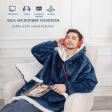 Winter TV Hoodie Blanket Winter Warm Home Clothes Women Men Oversized Pullover With Pockets