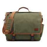 Men's Canvas Waterproof Large Capacity Shoulder Bag