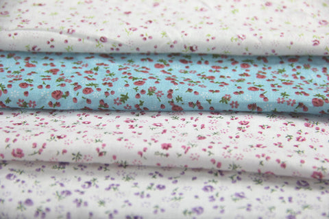 Pastoral Floral Cotton Clothing Fabric