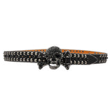 Rhinestone Women's Inlaid Rivet Snake Pattern Full Diamond Y2g Fashion Trend Belt