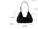 Korean Niche Design One Shoulder Underarm Baguette Bag