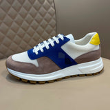 Casual Sports Thick-soled Breathable Color Matching Korean Style Simple Men's Shoes