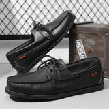 Men's Korean-style Fashionable Driving Gommino Casual Leather Shoes