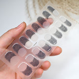 French Glitter Uv Gel Nail Stickers Waterproof And Durable