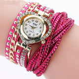 Ladies Round Diamond Love Dial Bracelet Watch