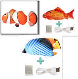 Electric Funny Cat Simulation Fish Beating Usb Jumping Cat Toy