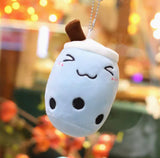 Cartoon Milk Tea Cup Small Pendant Doll