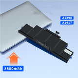 Macbook Air Pro Battery Suitable For Laptop A1466 A1502 A1398 Computer Battery Replacement