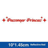 Passenger Princess Special Car Stickers Decorative Reflective