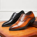 New Height Increasing Insole Business Formal Wear Soft Bottom Oxford Shoes