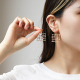 Fashion Colorful Rhinestone Special-shaped Earrings