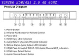 Switch With Audio Four In And One Out