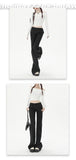 Autumn New Black Retro Casual Pants Women