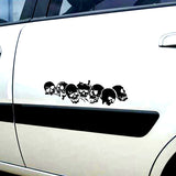 Reflective Bumper Stickers Motorcycle Electric Car Horror Bumper Stickers Halloween Skull Car Stickers