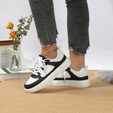 Ins European And American Fashion Platform Couple's Soft Bottom Comfortable Board Shoes Can Be Tie Up