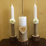 Wooden Wedding Candle Holders