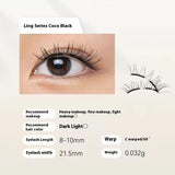 Magnetic Eyelashes Thick Zero Glue Long C Curved Eyelashes