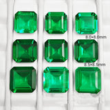 Synthetic Emerald Small Octagonal Bare Stone