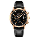 Men's Business Alloy Calendar Luminous Quartz Watch