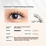 Magnetic Eyelashes Thick Zero Glue Long C Curved Eyelashes