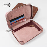 Zipper Passport Holder Multi-functional RFID Anti-theft Swiping Outbound Travel Storage Bag