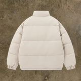 Simple Thick Warm Stand-up Collar Cotton-padded Coat