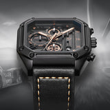 Men's Multi-functional Square Quartz Watch