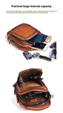 Cowhide Retro Casual Men's Messenger Bag