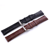 Comfortable Flat Interface Slub Pattern Watch Accessories Leather Strap