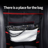 Universal Car Seat Net Pocket Handbag Holder Organizer Storage Bag Between Seats