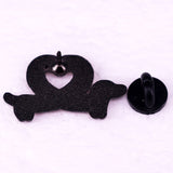 Dachshund Love Brooch Pet Badge Pin Accessories