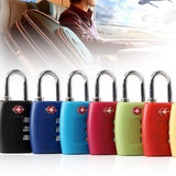 Tourism Luggage Zipper Lock Plastic TSA Code Lock