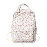 Girls' Korean Style Cute Floral Student Schoolbag Junior And Middle School Students Backpack