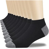 Simple Black White Gray Boat Sweat-absorbent Low Mouth Socks