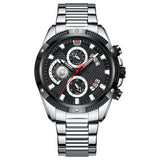 Men's Fashion Sports Waterproof Multifunctional Large Dial Quartz Watch