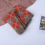 Warm All-matching Plaid Knitted Children's Neckerchief