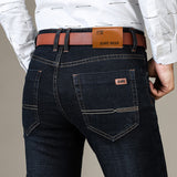 Slim Fit Elastic Straight Jeans