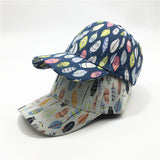 Women's Fashion Leaf Print Baseball Cap