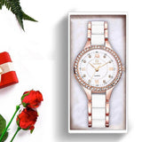 Ceramic Ladies Waterproof Bracelet Watch