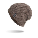 Fleece Horizontal And Vertical Pattern Cloth Hat