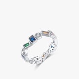 Fashion Women's Retro Rainbow Style Ring