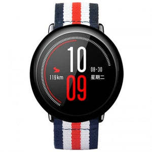 For 22mm 20mm Fashion Striped Nylon Canvas Strap