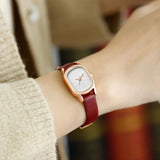 Simple Temperament Thin Strap Small Square Watch